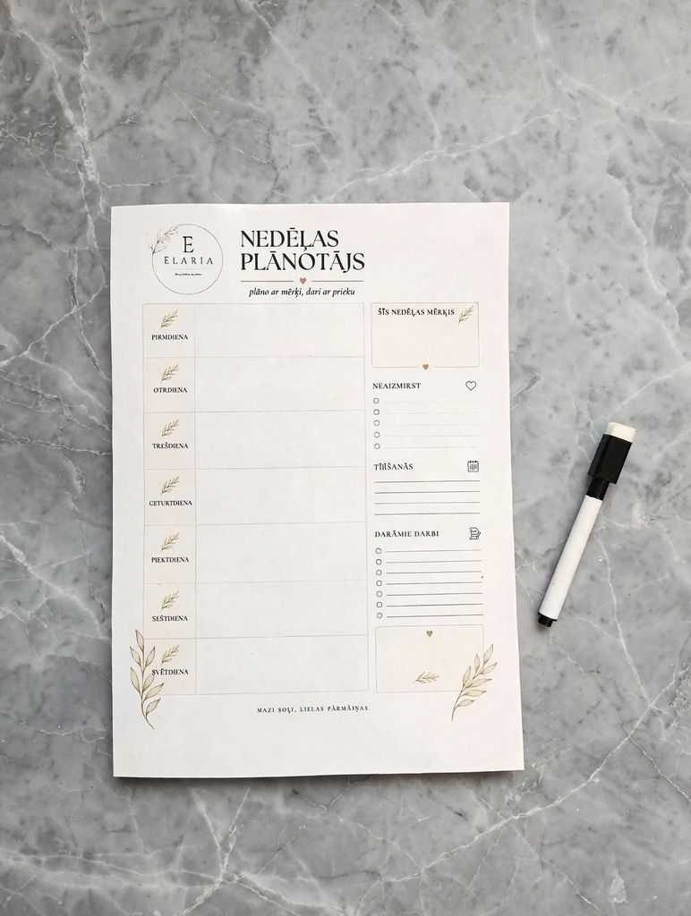 Nedēļas plānotājs
